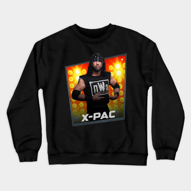 X-Pac/////Card Game Concept Design Crewneck Sweatshirt by NYOLONG.ART